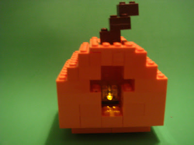 Lego Creation, Light Up Pumpkin Lego Creation