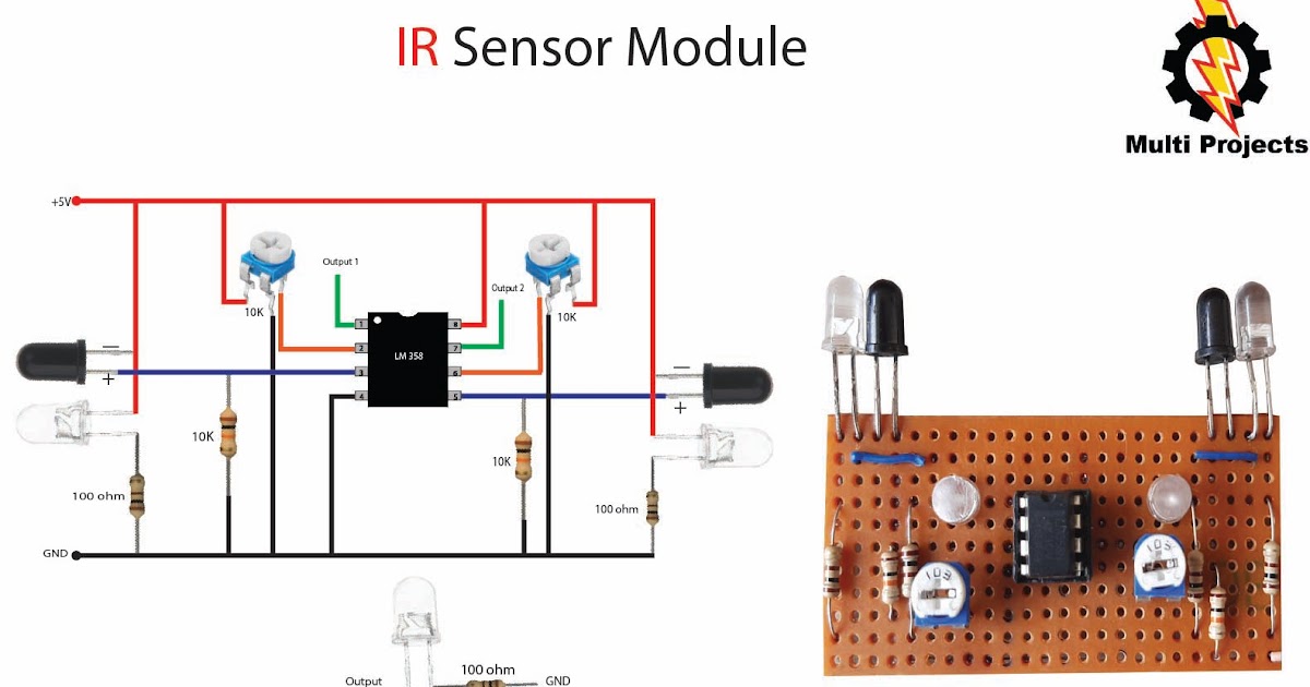 Multi Projects : Infrared proximity sensor/IR sensor Module making process