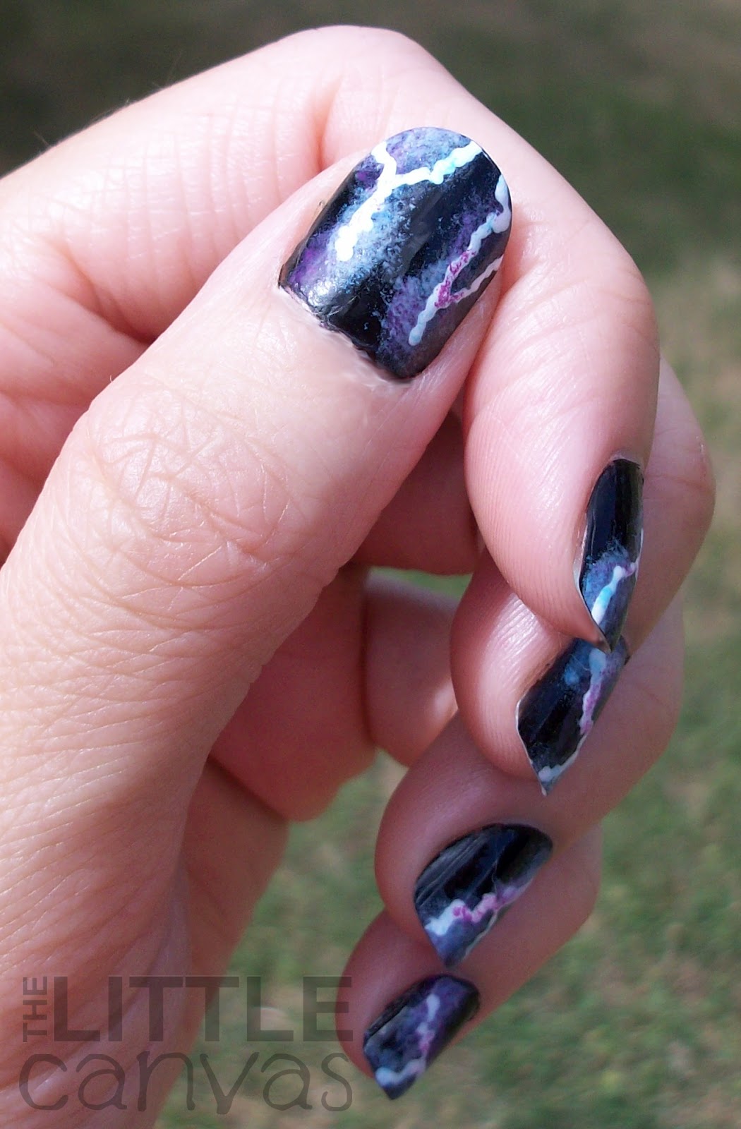 Lightning Bolt Nail Art The Little Canvas