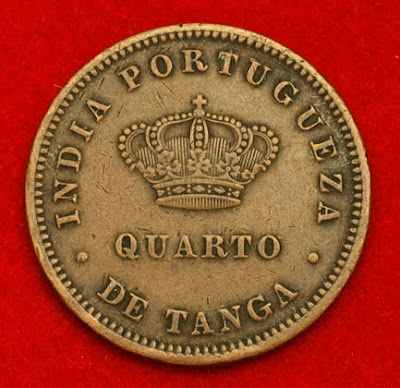 World coins Portuguese India Tanga Coin
