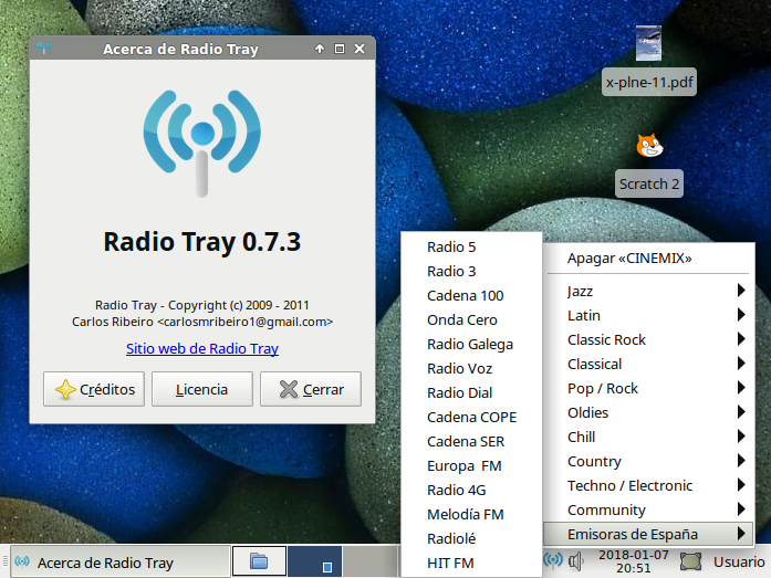 Radio Tray: de transmisión radio online
