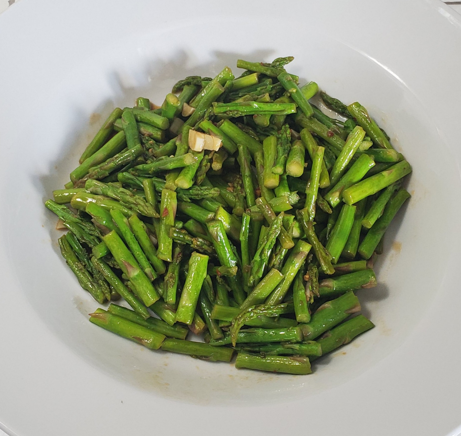 Carrie's Kitchen Creations Stir Fried Asparagus Vegan & Keto Friendly
