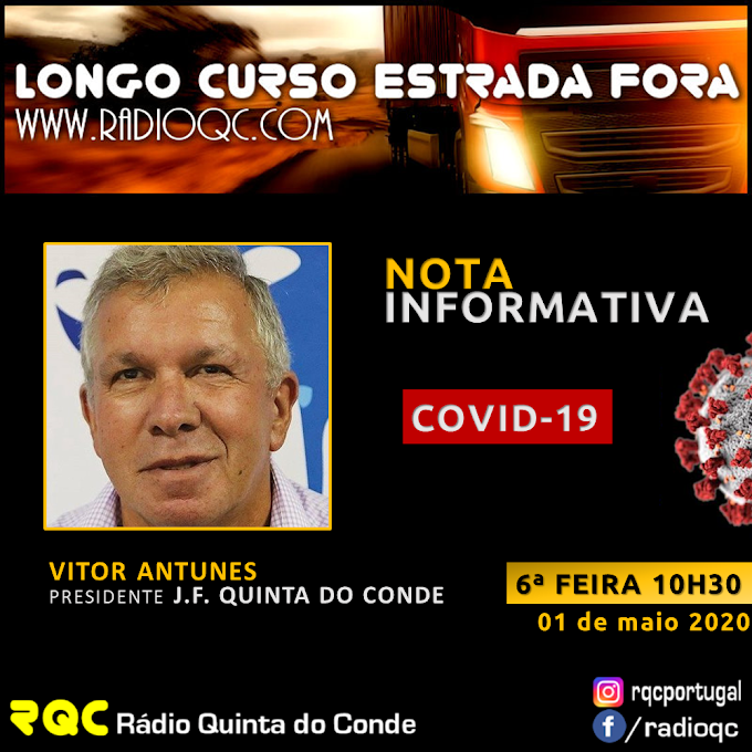 VÍTOR ANTUNES | NOTA INFORMATIVA COVID-19