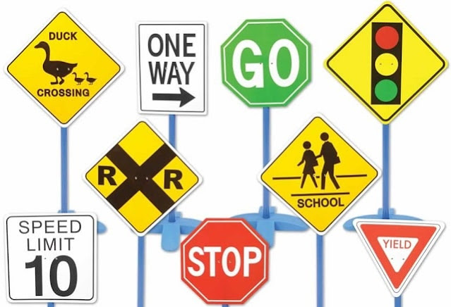 traffic signs be aware of driving