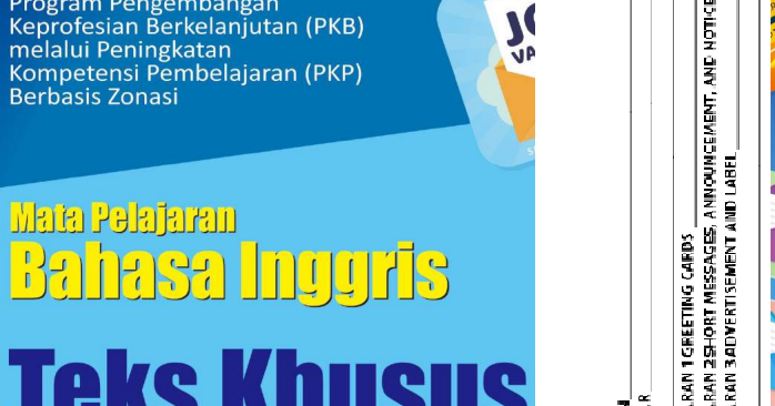 Download Buku Modul PKP Bahasa Inggris SMP Tahun 2019/2020