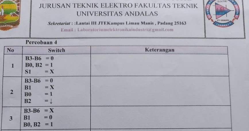 Teknik Elektro Percobaan 5 modul II