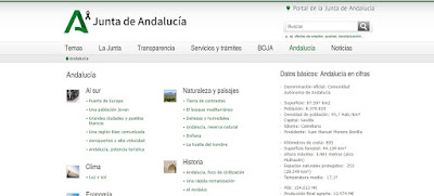 Web de la Junta de Andalucía