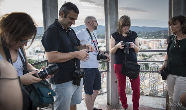 Fotos des del més alt del Campanar d'Ontinyent. AFCA. Fotografia Canals.