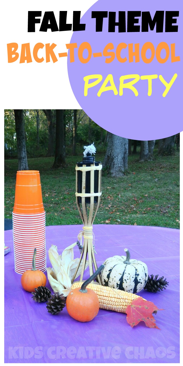 Fall BacktoSchool Party Ideas Adventures of Kids Creative Chaos