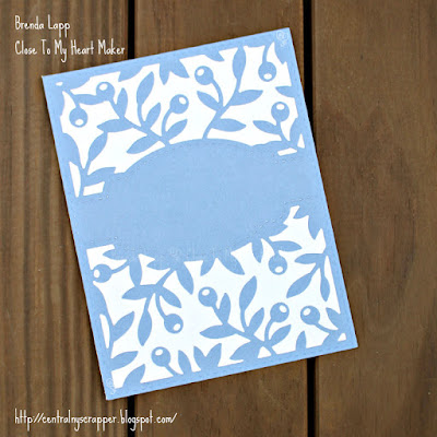 card created with Olive Branches Background