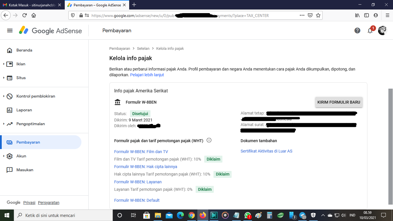 Akhirnya! Akun Adsense Saya Disetujui Setelah Berjuang Keras!