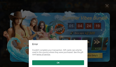 Error en Google Play USA