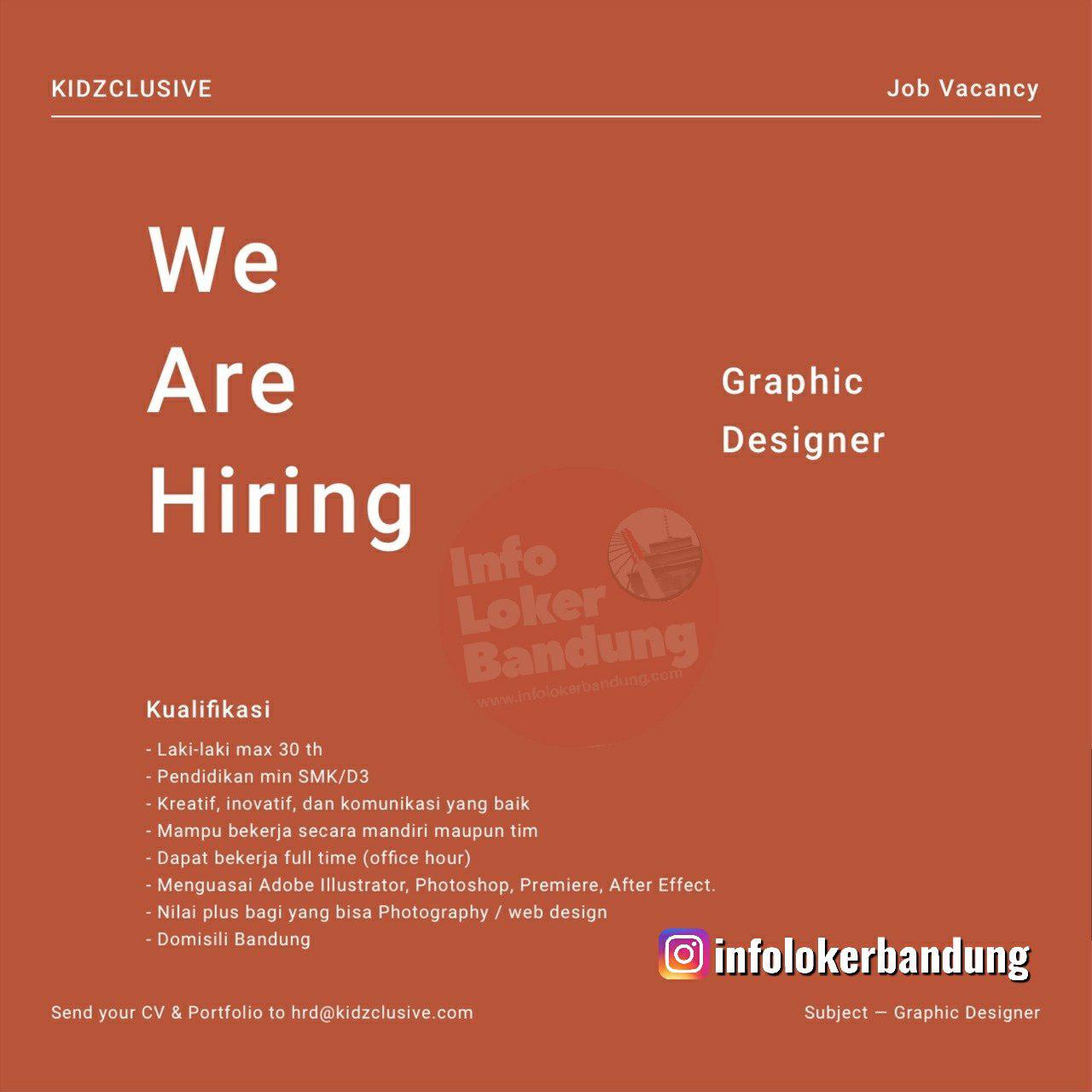 Lowongan Kerja Graphic Designer Kidzclusive Bandung Juli 2019