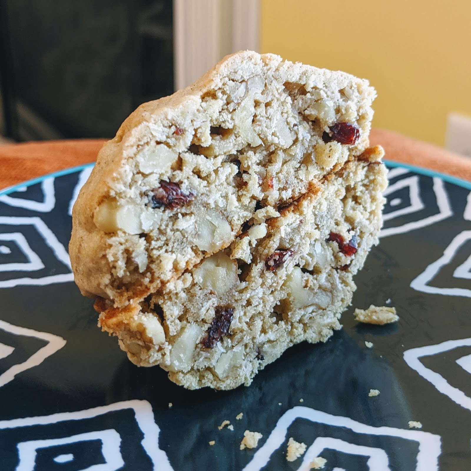 Jenny Bakes Oatmeal Cranberry Walnut Cookies