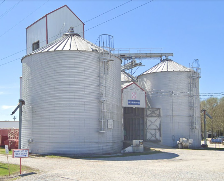 Towns and Nature Hamel, IL Wood Grain Elevator