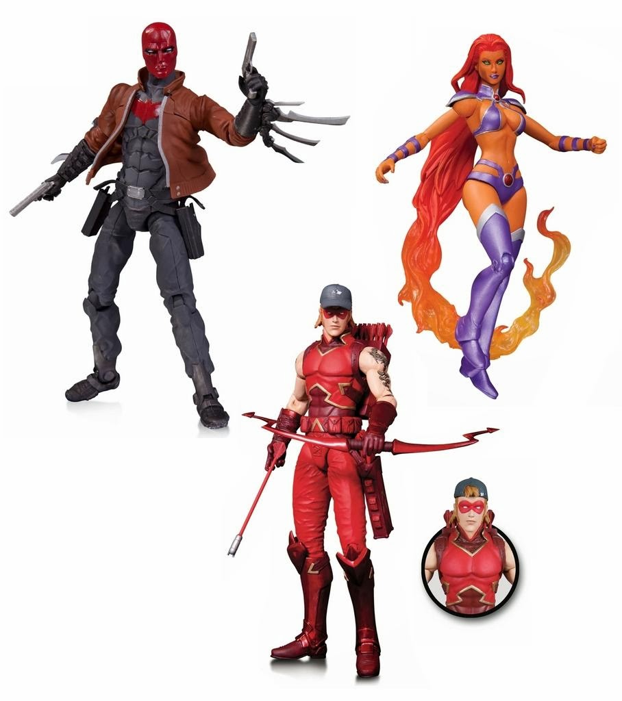 DC Comics Red Hood and the Outlaws New 52 Action Figures - Jason Todd, Arsenal & Starfire