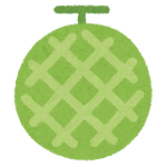 フルーツのマーク(メロン)