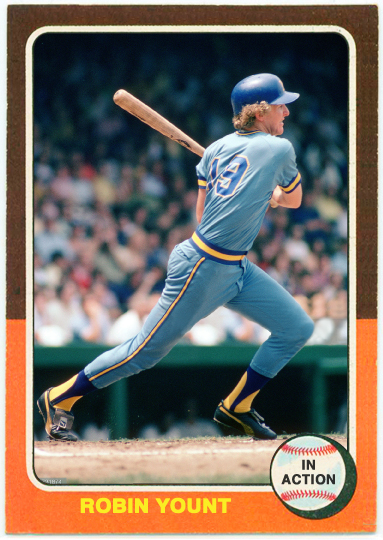 1975 IN-ACTION: ROBIN YOUNT - WHEN TOPPS HAD (BASE)BALLS!