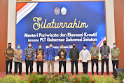 H. Paris Yasir Hadiri Acara Silaturrahmi Menparekraf RI di Baruga Pattingalloang Makassar