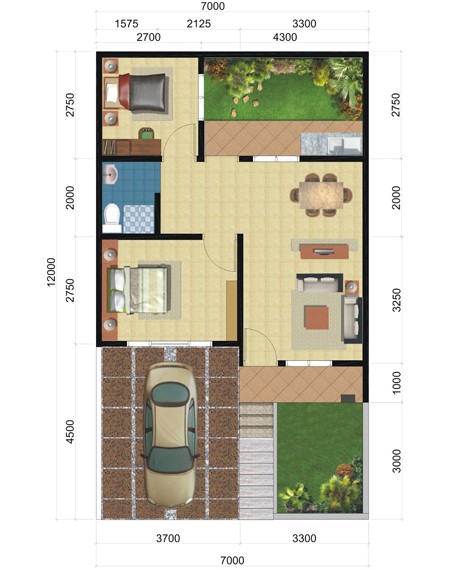 small 2 bedroom house plans and designs