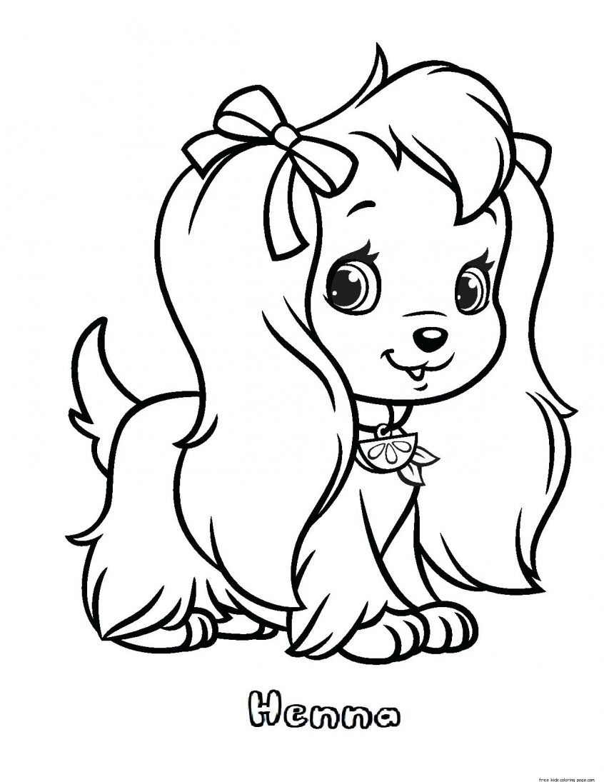 Cute Puppies Coloring Pages ~ Coloring Print