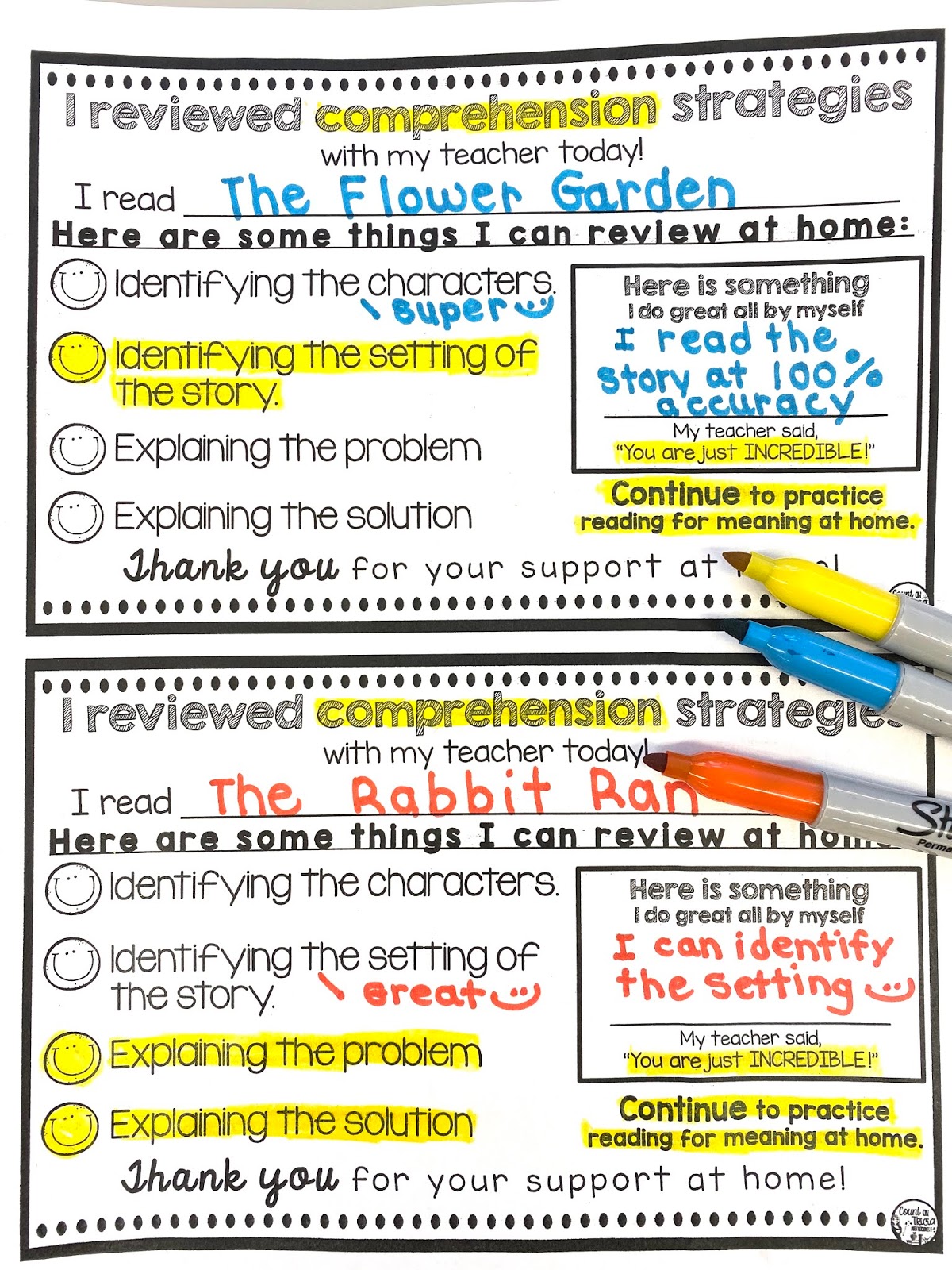 Reading Conferences Made Easy with a FREEBIE Count on Tricia