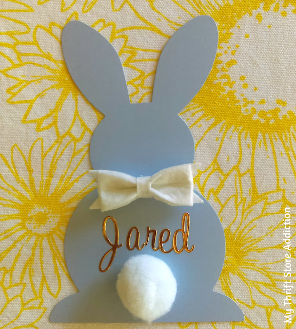 15 minute fancy bunny place cards 