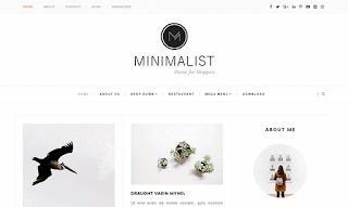 minimalist blogger template