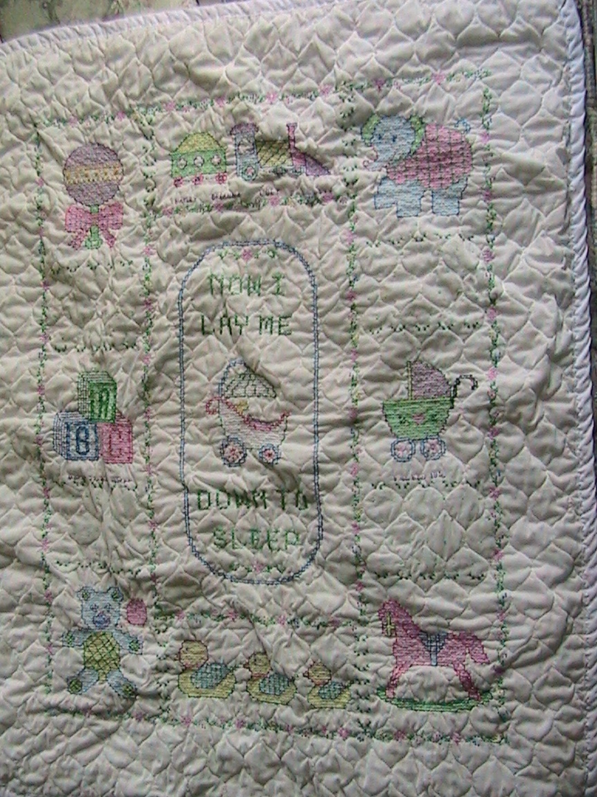 Everyday Art Work Baby Quilt Now I Lay Me Down To Sleep
