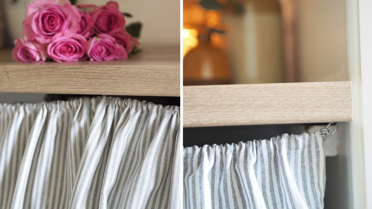 Weekend MiniMake DIY Laundry Room Curtain Dove Cottage