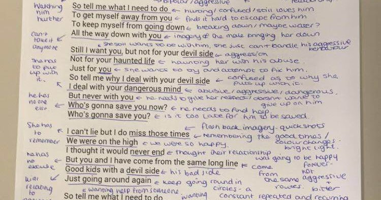 MiLls MuSic MediA BlOg: Lyric Annotations