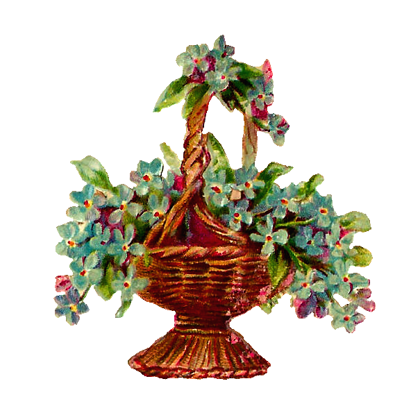 free clip art flower baskets - photo #11