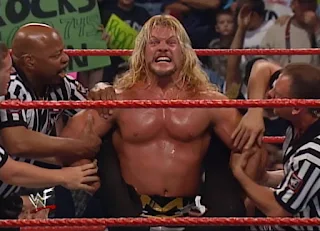 WWF Backlash 2000 - Chris Jericho puts the Walls of Jericho on Krispin Wah