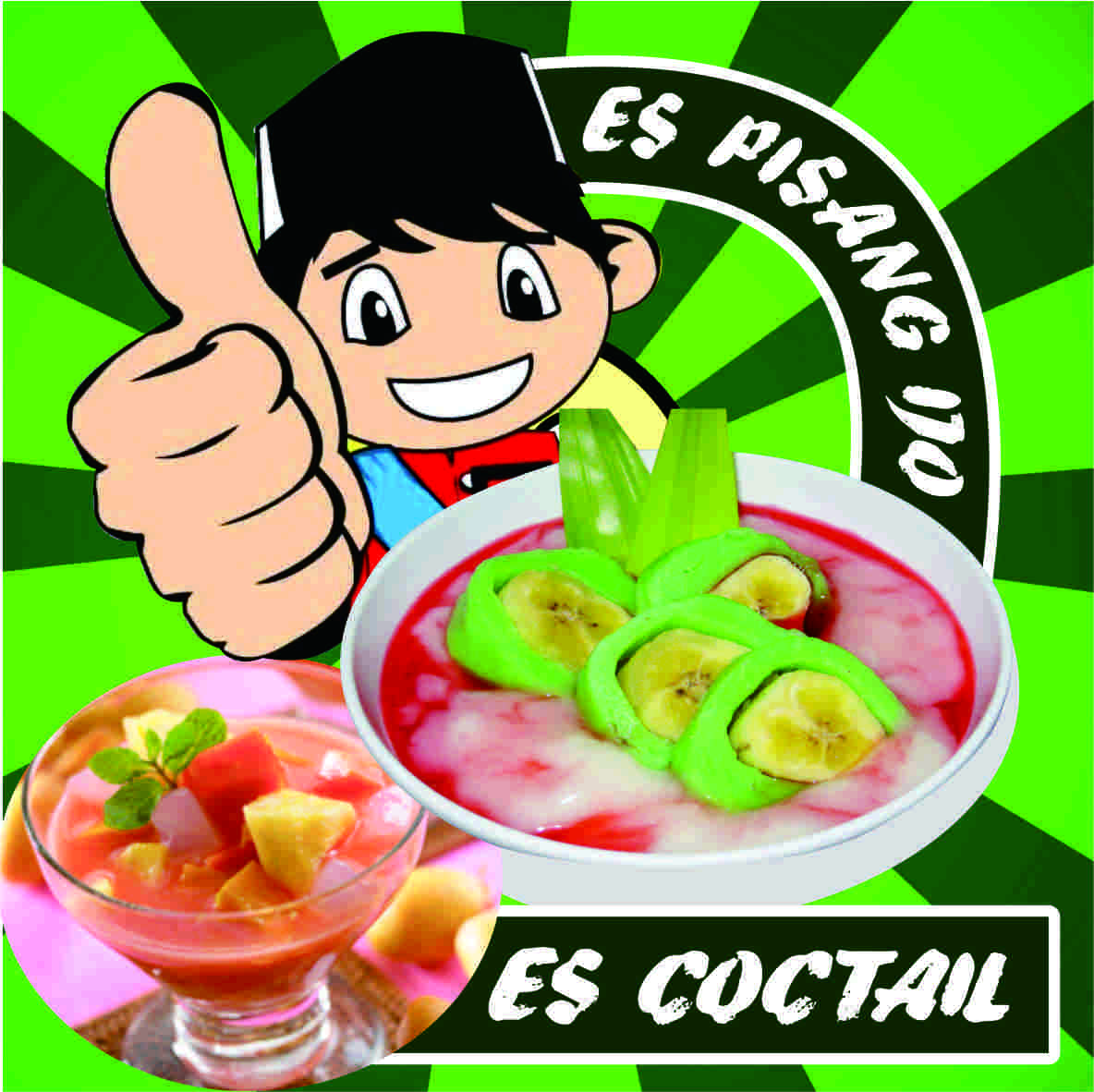 Spanduk Es Pisang Ijo