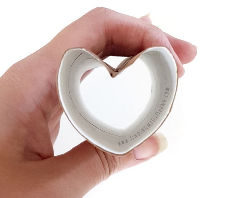 DIY Toilet Paper Roll Heart Stamp Painting Finding Myself Young