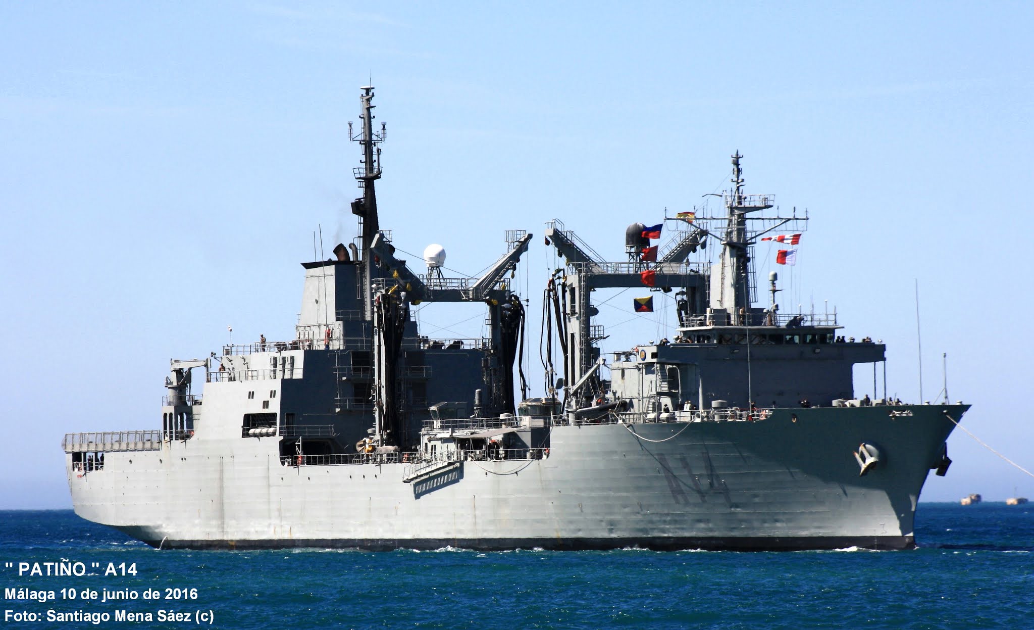 Barcos en Málaga EL BUQUE PATIÑO A14 A LA SNMG2 DE LA OTAN