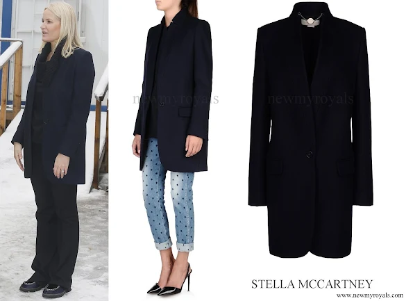 Crown Princess Mette Marit wore STELLA McCARTNEY Bryce Coat