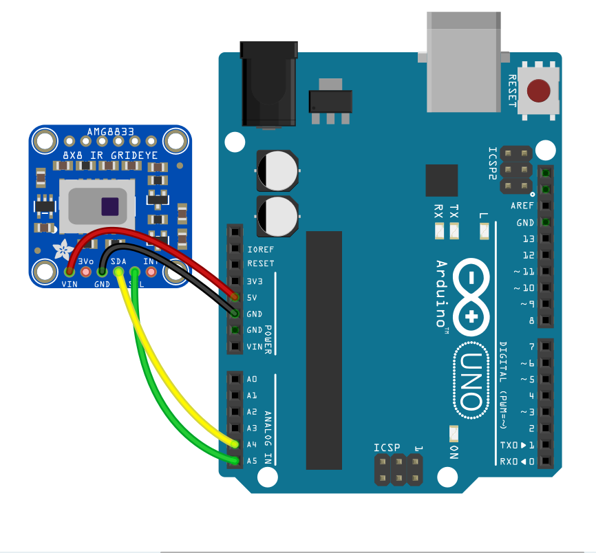 AMG8833 Arduino Processing Kode dan Skematik Non-Interpolation schematics AMG8833 Arduino Processing Kode dan Skematik Non-Interpolation