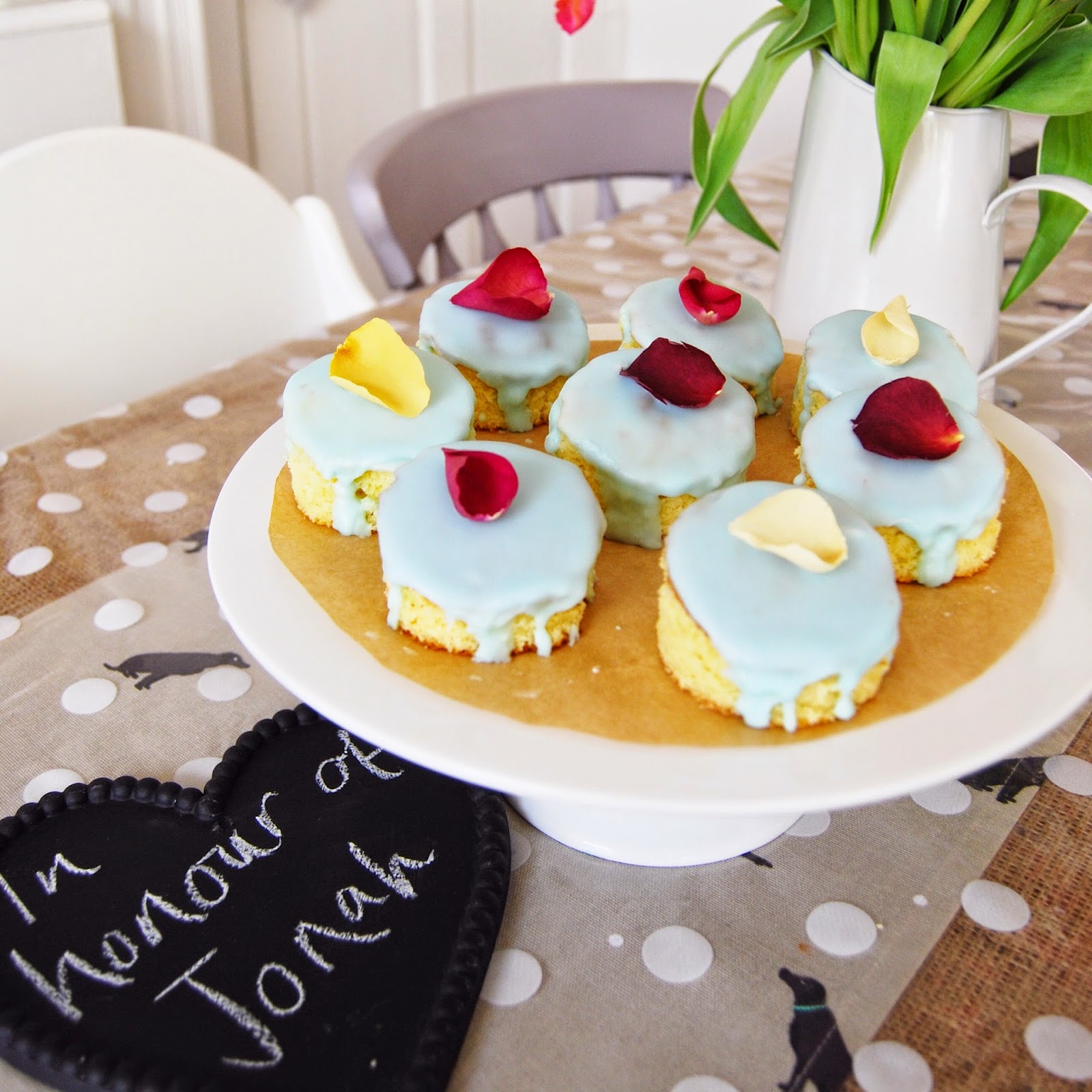 Baby Blue Sponge Cakes Brick Dust & Glitter