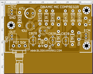 Membuat Pream Mikrophone 3 Transistor Skema dan layout PCB