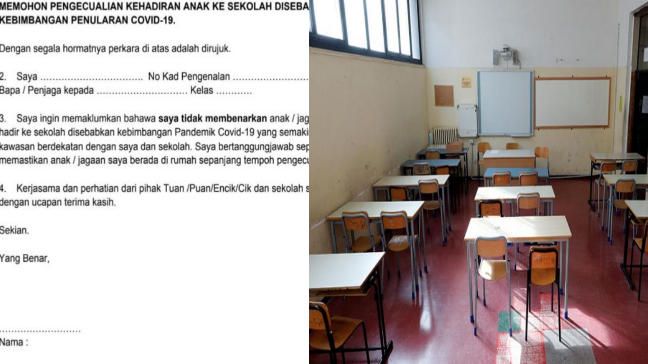 Contoh Surat Tidak Hadir Ke Sekolah Disebabkan Bimbang Penularan Covid 19 Semakan Upu