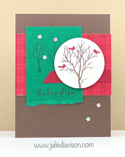 Stampin' Up! Snow Front Cards ~ 2 Ways + VIDEO ~ www.juliedavison.com #stampinup