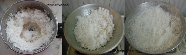 How to make Homemade Desiccated Coconut Powder- Step 1