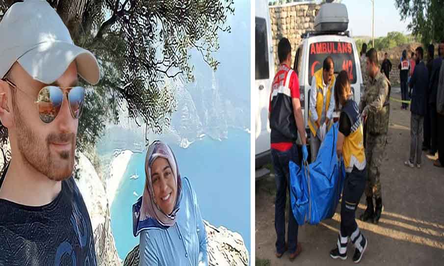 فظيع ومرعب التقط سيلفي مع زوجته ثم رماها من قمّة الجبل وهي حامل