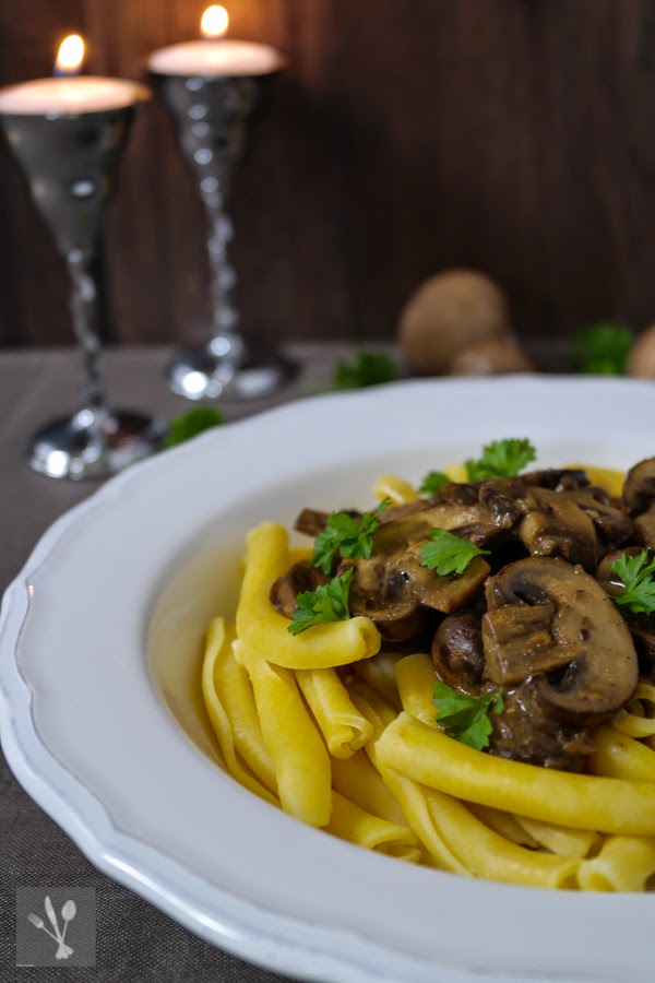 sia´s soulfood foodblog: Pasta mit Champignon-Steinpilzsauce