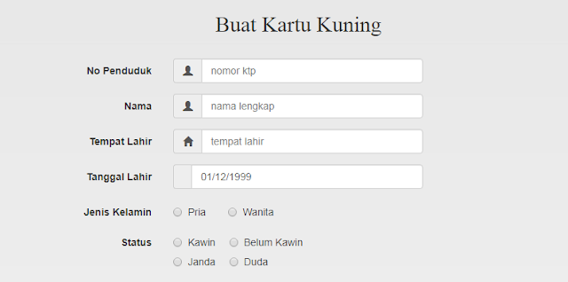 Syarat Bikin Kartu Kuning - SYARAT REGISTRASI