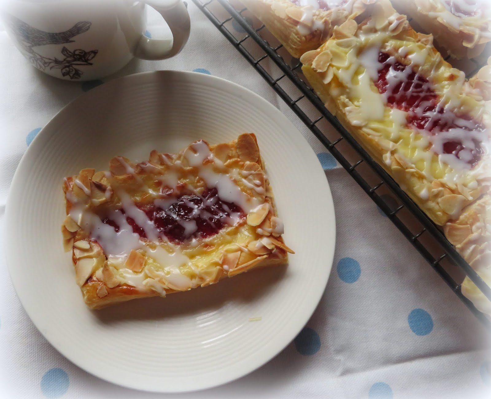 The English Kitchen Strawberry Almond Cream Cheese Danish