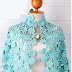 Beautiful shawl with crochet pattern
