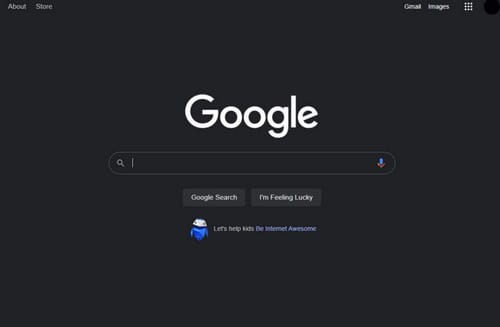 Google is testing dark mode for desktop search