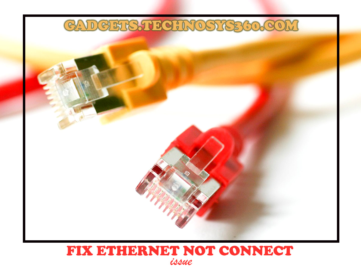 how to fix ethernet not connected